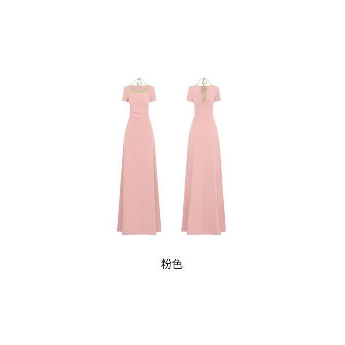 Korean slim short-sleeved summer niche dress design sense waist new temperament casual super fairy long dress skirt XL
Korean slim short-sleeved summer niche dress design sense waist new temperament casual super fairy long dress skirt XL