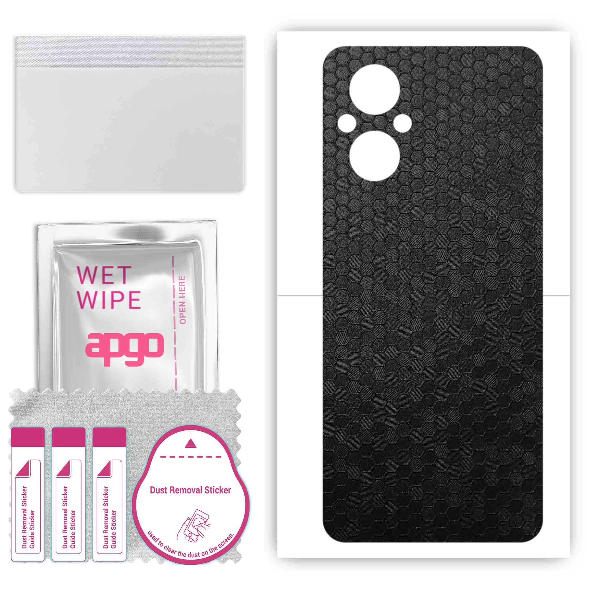 apgo Protective Skin Sticker for the back compatible with OnePlus Nord N20 5G , Wrap Film, Foil, Vinyl - Pattern Black Honeycomb
apgo Protective Skin Sticker for the back compatible with OnePlus Nord N20 5G , Wrap Film, Foil, Vinyl - Pattern Black Honeycomb