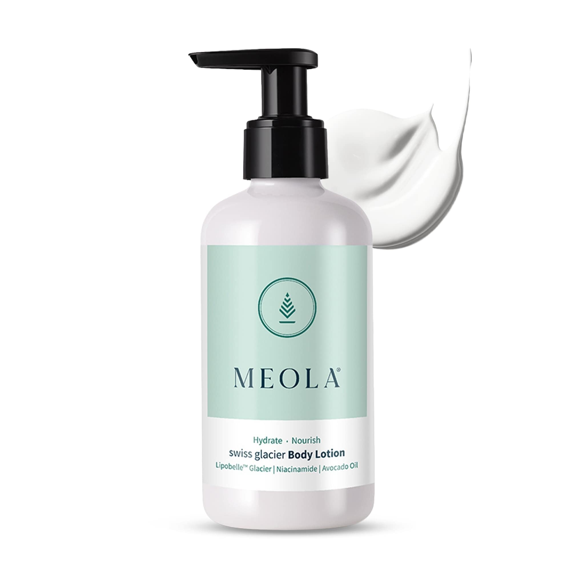 Meola Swiss Glacier Body Lotion 200ml for Women & Men | Deep Hydration & Nourishing Moisturizer with Shea Butter, Niacinamide & Avocado Oil | Long
Meola Swiss Glacier Body Lotion 200ml for Women & Men | Deep Hydration & Nourishing Moisturizer with Shea Butter, Niacinamide & Avocado Oil | Long