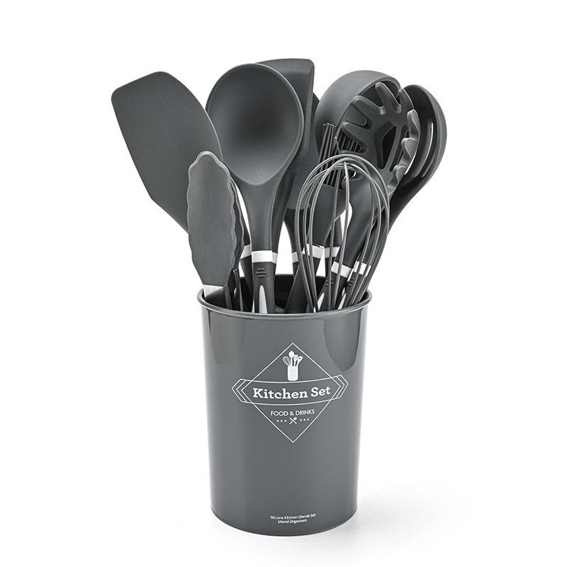 12-Piece Pink Silicone Kitchen Utensil Set: Spatula, Whisk, Spoon 12-Piece Set
12-Piece Pink Silicone Kitchen Utensil Set: Spatula, Whisk, Spoon 12-Piece Set