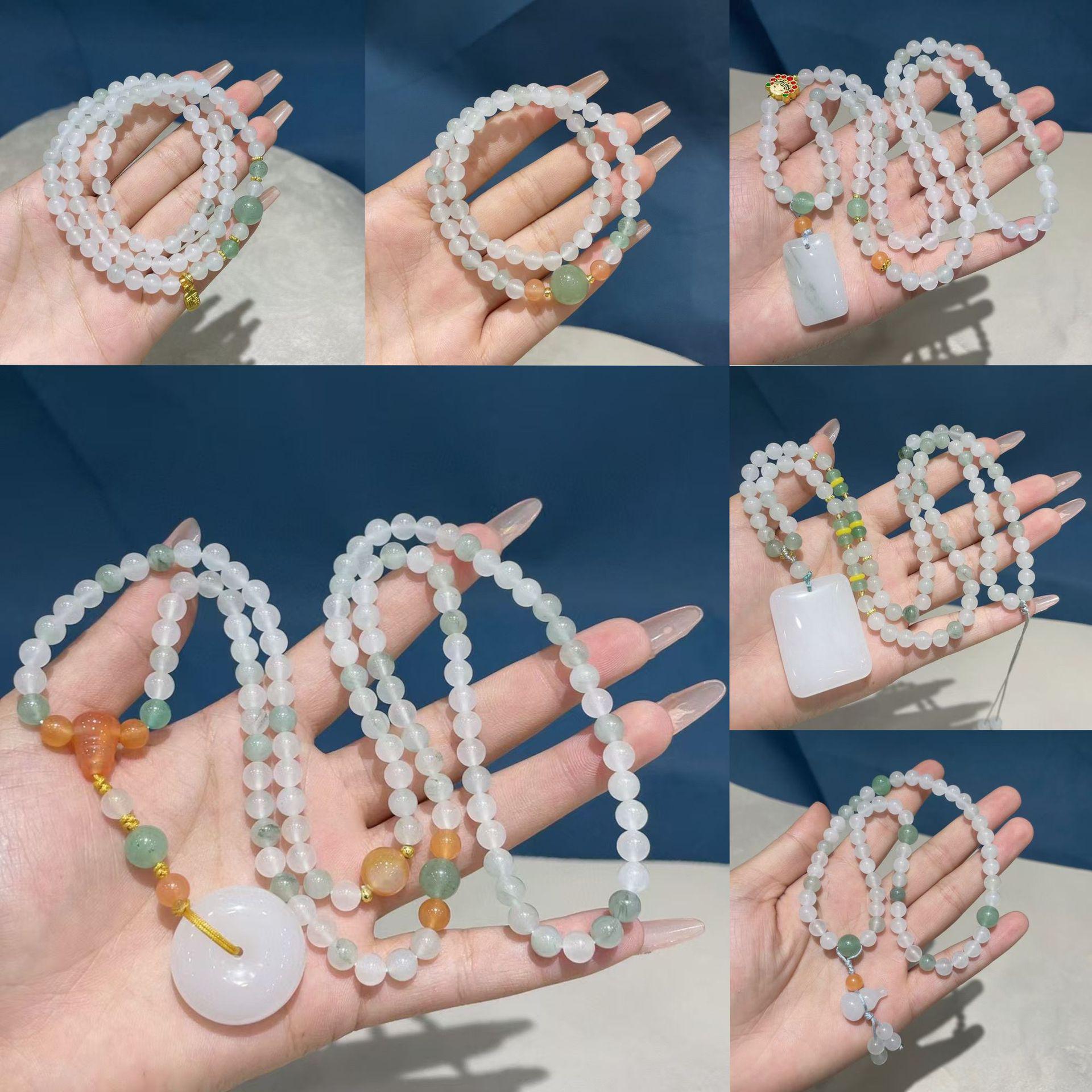 Tianshan Jade Hand-Strung Bracelet and Pendant, Natural Multi-Circle Design from Xinjiang 8mm single-circle Style 1
Tianshan Jade Hand-Strung Bracelet and Pendant, Natural Multi-Circle Design from Xinjiang 8mm single-circle Style 1