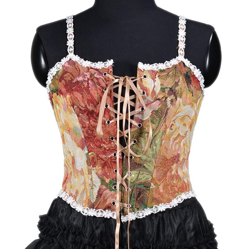 Womens Short Corset Top Floral Brocade Fabric Bustier with Adjustable Straps and Lace Trim for Layering or Casual Wear M красный
Womens Short Corset Top Floral Brocade Fabric Bustier with Adjustable Straps and Lace Trim for Layering or Casual Wear M красный