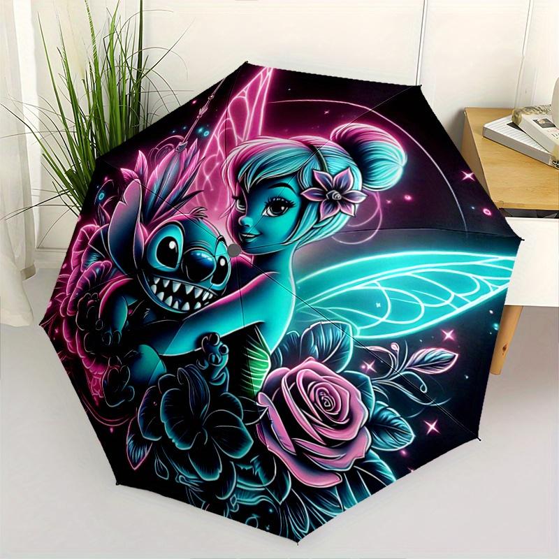1pc Tinker Bell and Stitch Fully Automatic Folding Portable Cartoon Umbrella, 8 Steel Frames, Three-Fold Design, Suitable for All Seasons, S
1pc Tinker Bell and Stitch Fully Automatic Folding Portable Cartoon Umbrella, 8 Steel Frames, Three-Fold Design, Suitable for All Seasons, S