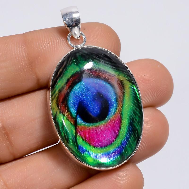 Marvellous Top Grade Qualite 100% Natural Dichroic Glass Oval Shape Ethnic Style Handmade Jewelry 925 Steling Silver Pendant 1.7 WSJ-5002 1.7
Marvellous Top Grade Qualite 100% Natural Dichroic Glass Oval Shape Ethnic Style Handmade Jewelry 925 Steling Silver Pendant 1.7 WSJ-5002 1.7