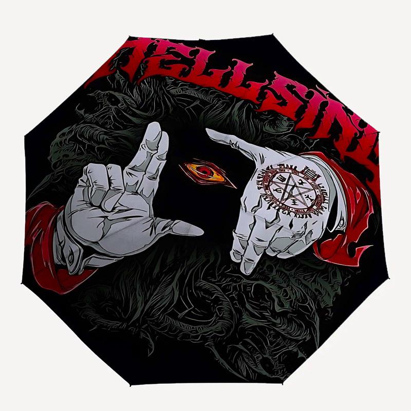 1pc HellsingOpen/Close Umbrella-Windproof, Compact Travel Umbrella, Sturdy 8-Rib Shaft1076
1pc HellsingOpen/Close Umbrella-Windproof, Compact Travel Umbrella, Sturdy 8-Rib Shaft1076