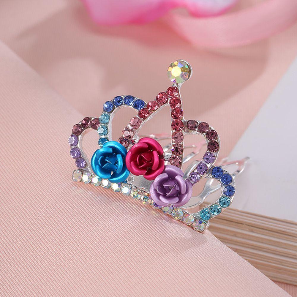 Flower Girls Fashion Crystal Rhinestone Crown Hairpin Hair Jewelry For Girls Kids Gift Hair Comb B
Flower Girls Fashion Crystal Rhinestone Crown Hairpin Hair Jewelry For Girls Kids Gift Hair Comb B