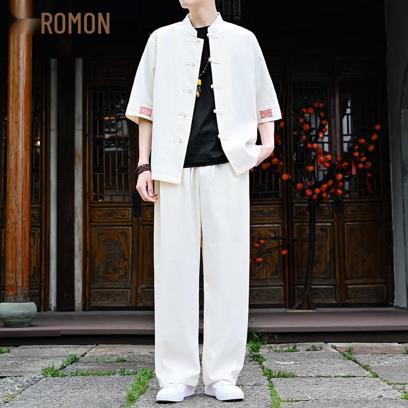 ROMON Men s Chinese Style Short-Sleeve Tang Suit Shirt 4XL
ROMON Men s Chinese Style Short-Sleeve Tang Suit Shirt 4XL