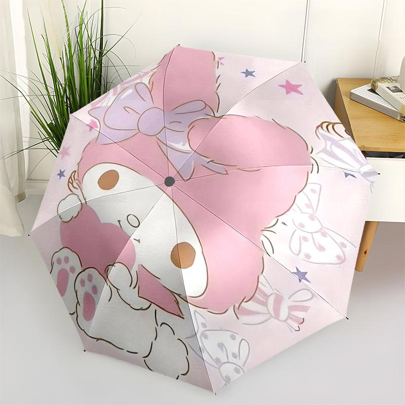 1pc My Melody Automatic Opening/Closing Umbrella with Bowknot Design - Portable Three-Fold Design, 8-Bone Iron Frame Outdoor Umbrella, Perfect Gift fo
1pc My Melody Automatic Opening/Closing Umbrella with Bowknot Design - Portable Three-Fold Design, 8-Bone Iron Frame Outdoor Umbrella, Perfect Gift fo