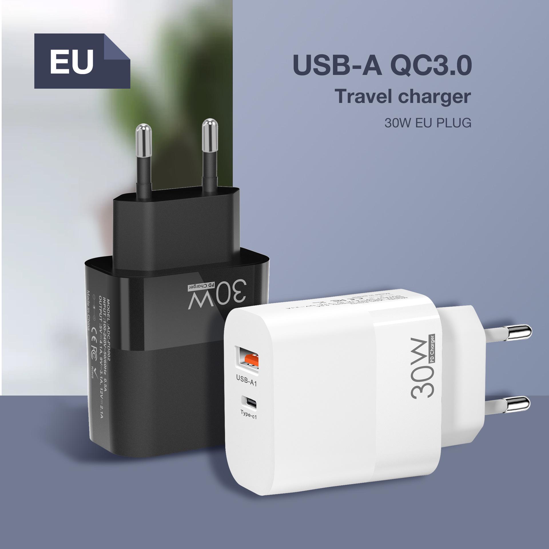 Universal Fast Charging PD+USB Charger for EU/US/UK - Durable and Affordable EU Standard (2.4A) чорний
Universal Fast Charging PD+USB Charger for EU/US/UK - Durable and Affordable EU Standard (2.4A) чорний