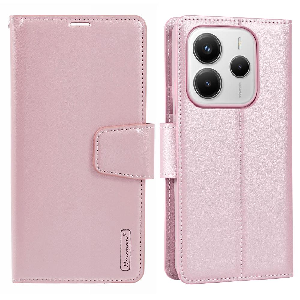 HANMAN Mill Series for Xiaomi Redmi Note 14 4G (163.25mm) Case Wallet Stand PU Leather Phone Cover Rose Gold
HANMAN Mill Series for Xiaomi Redmi Note 14 4G (163.25mm) Case Wallet Stand PU Leather Phone Cover Rose Gold
