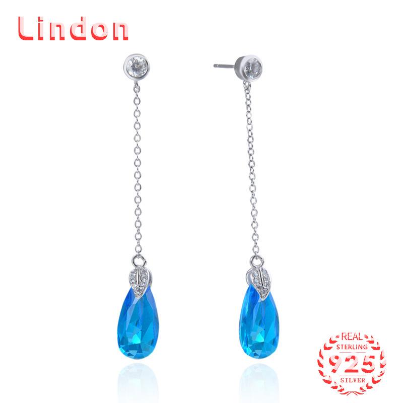 Серьги-капли из стерлингового серебра 925 пробы Lindon, серьги-капли для женщин, подарки на свадьбу
Серьги-капли из стерлингового серебра 925 пробы Lindon, серьги-капли для женщин, подарки на свадьбу