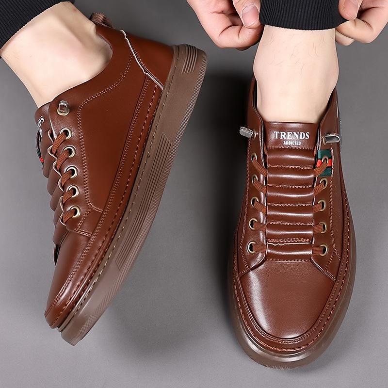 Board shoes men s trendy one-pedal 2025 autumn new leather non-slip white shoes men s versatile soft-soled casual shoes 44 светло-коричневого
Board shoes men s trendy one-pedal 2025 autumn new leather non-slip white shoes men s versatile soft-soled casual shoes 44 светло-коричневого