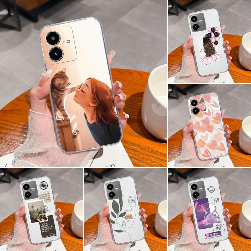 For Vivo Y33 Y22S Y27 Y37 Y35 Y36 Clear Phone Case Warm Hearted Little Girl Patterns Soft Silicone Upgraded Anti Slip Protection For Vivo Bumper Shell Vivo Y22s 
For Vivo Y33 Y22S Y27 Y37 Y35 Y36 Clear Phone Case Warm Hearted Little Girl Patterns Soft Silicone Upgraded Anti Slip Protection For Vivo Bumper Shell Vivo Y22s