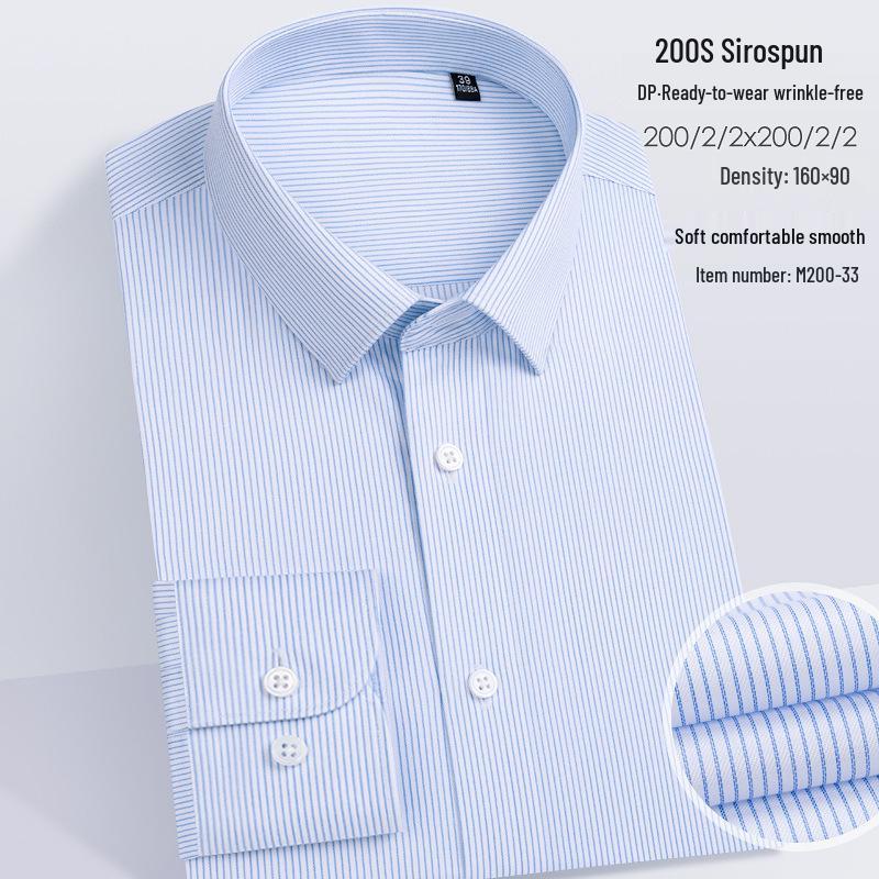 Men s 200S Pure Cotton Iron-Free Long-Sleeve White Formal Shirt S
Men s 200S Pure Cotton Iron-Free Long-Sleeve White Formal Shirt S