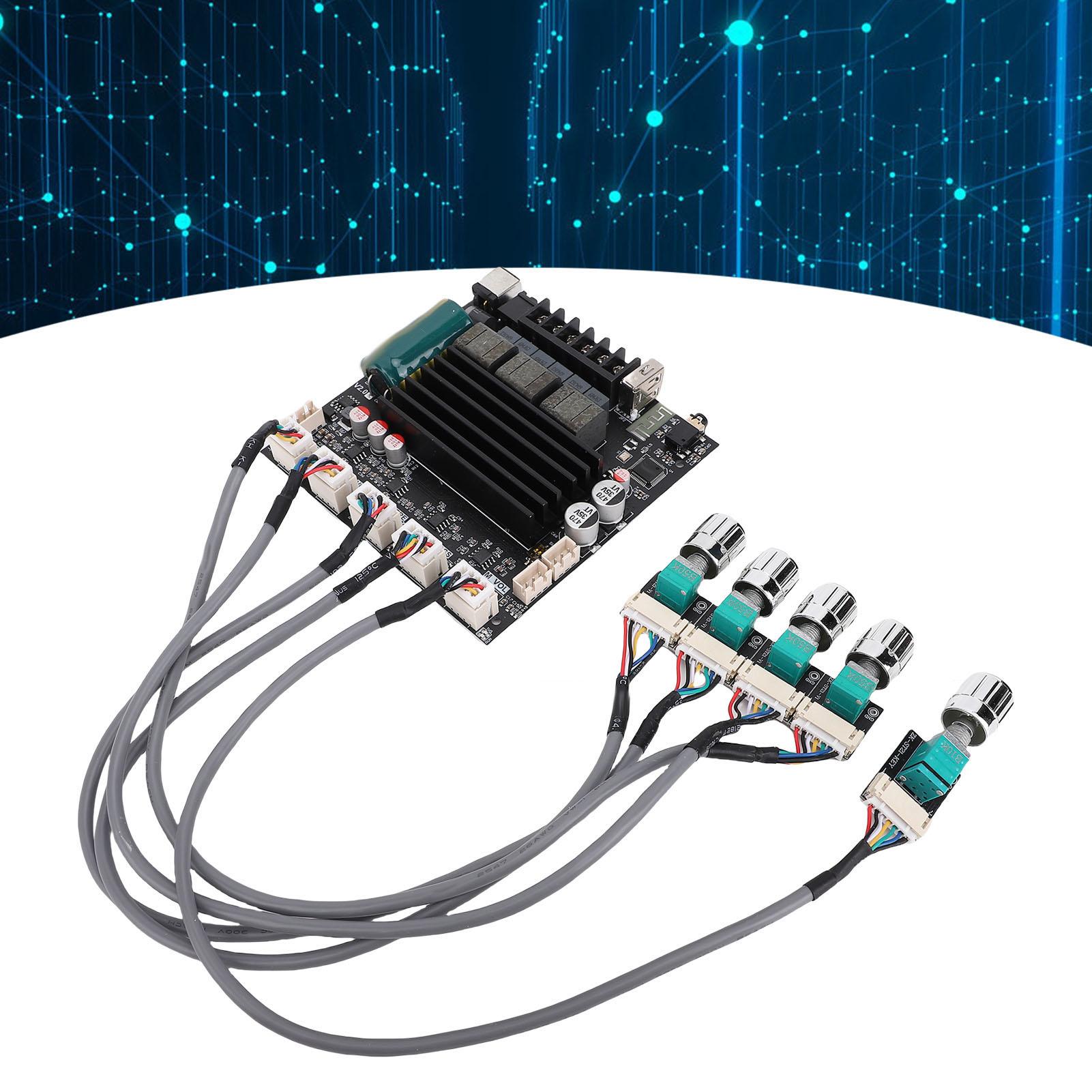 BT Digital Amplifier Board 2.1 Channel 100W 100W 200W TPA3221 Chip Power Amp Board with Extension Cable
BT Digital Amplifier Board 2.1 Channel 100W 100W 200W TPA3221 Chip Power Amp Board with Extension Cable