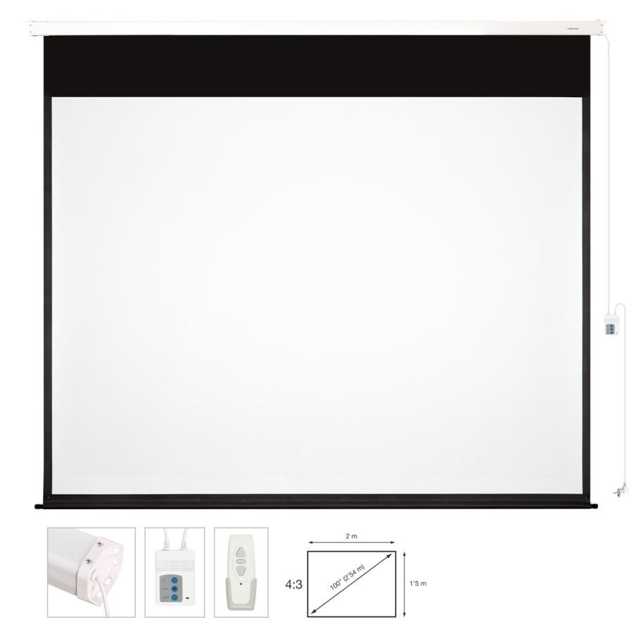 Fonestar PPEL-43100-BA - Electric projection screen 4:3, 100 / remote control, Fonestar білий
Fonestar PPEL-43100-BA - Electric projection screen 4:3, 100 / remote control, Fonestar білий
