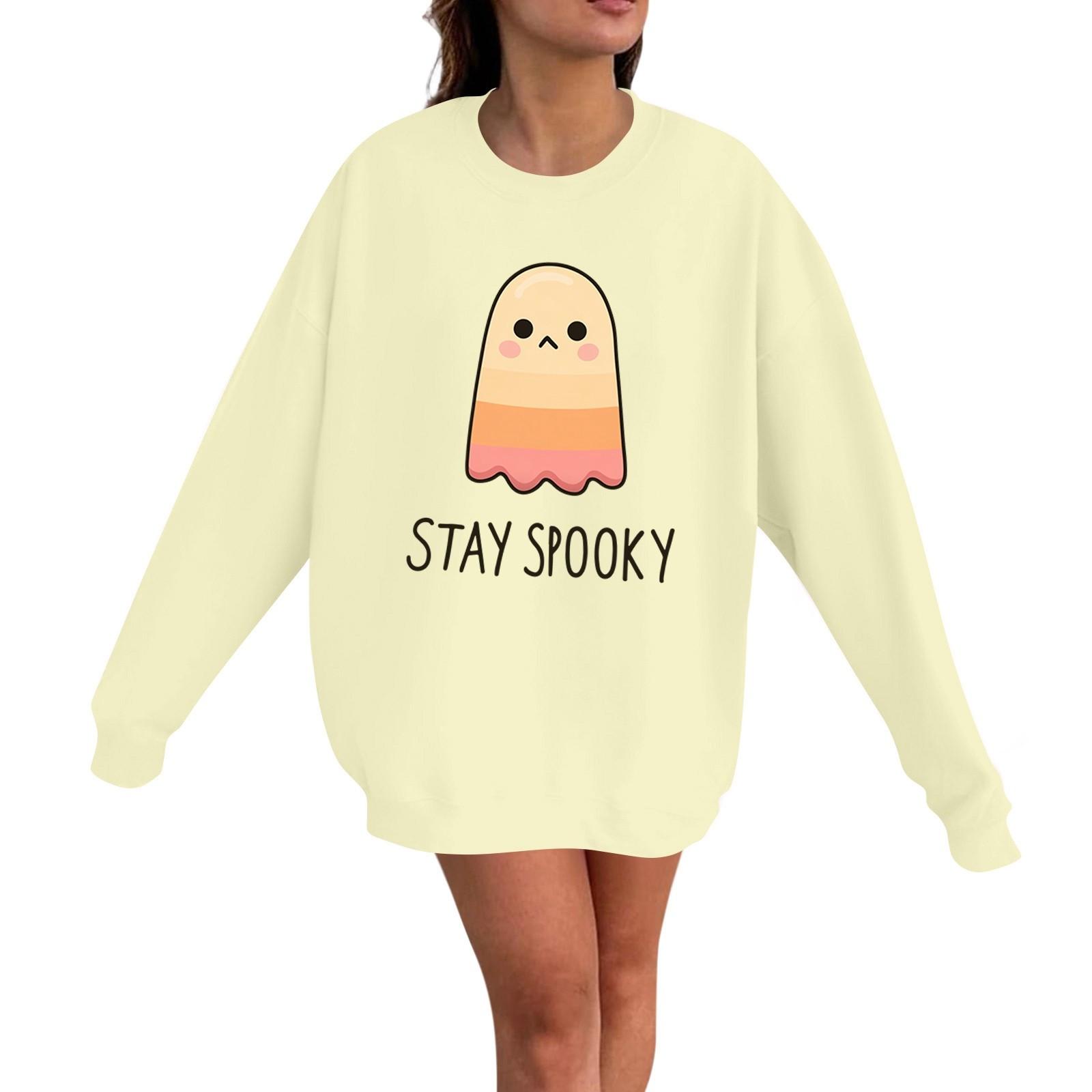 Women s Casual Fashion Long Sleeve Halloween Print Pullover Round Neck Sweatshirt XL жовтий
Women s Casual Fashion Long Sleeve Halloween Print Pullover Round Neck Sweatshirt XL жовтий