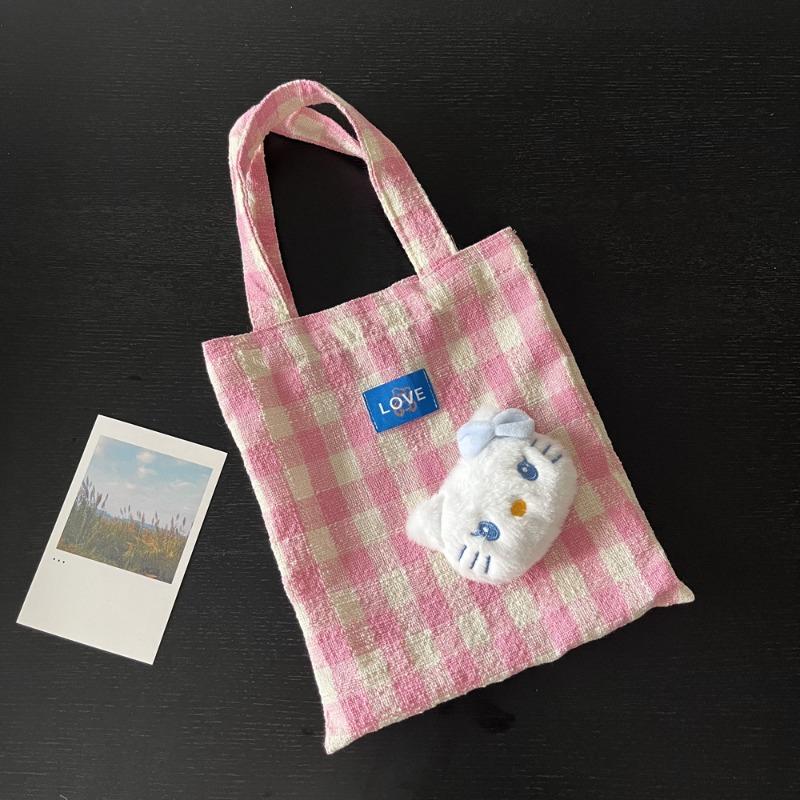 Xiaoxiangfeng cotton and linen woven plaid handbag mini girl bag daily walking bag cute kt cat bag
Xiaoxiangfeng cotton and linen woven plaid handbag mini girl bag daily walking bag cute kt cat bag