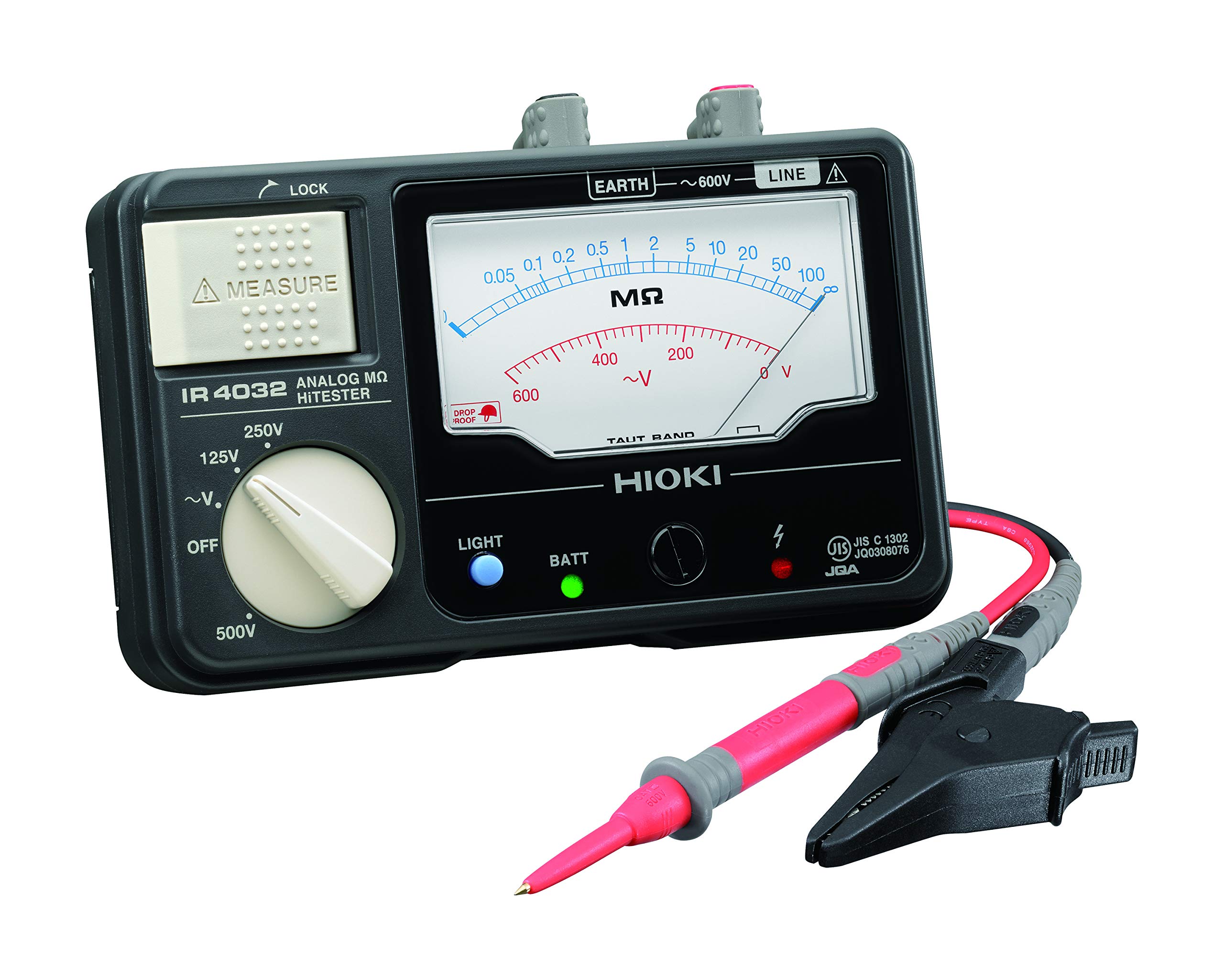 HIOKI Insulation Resistance Meter Analog Megohm High Tester Test Lead L9787 Accessories JIS Certified Made in Japan Ratings 3 Ranges DC 125V 250V 500V чорний
HIOKI Insulation Resistance Meter Analog Megohm High Tester Test Lead L9787 Accessories JIS Certified Made in Japan Ratings 3 Ranges DC 125V 250V 500V чорний
