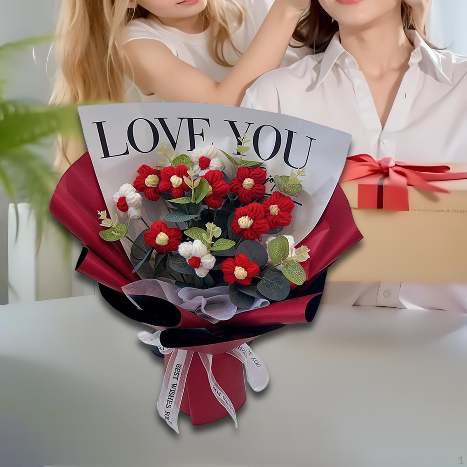 Букет из вязаных крючком цветов, вязаный подарок на День матери от дочери и сына, искусственный красный
Букет из вязаных крючком цветов, вязаный подарок на День матери от дочери и сына, искусственный красный