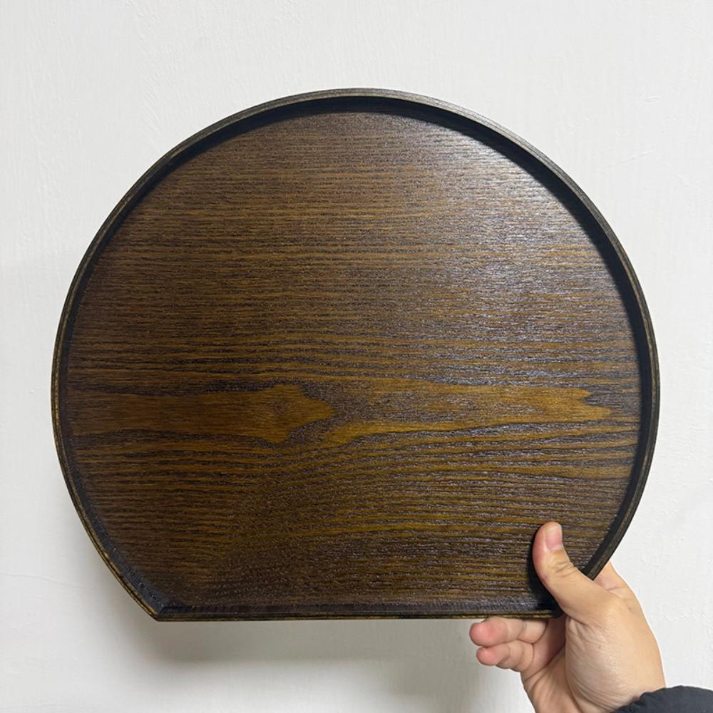 Round Natural Storage Wooden Household Kitchen Supplies Serving Tray Dinner Plate Semicircle Tray M-dark
Round Natural Storage Wooden Household Kitchen Supplies Serving Tray Dinner Plate Semicircle Tray M-dark