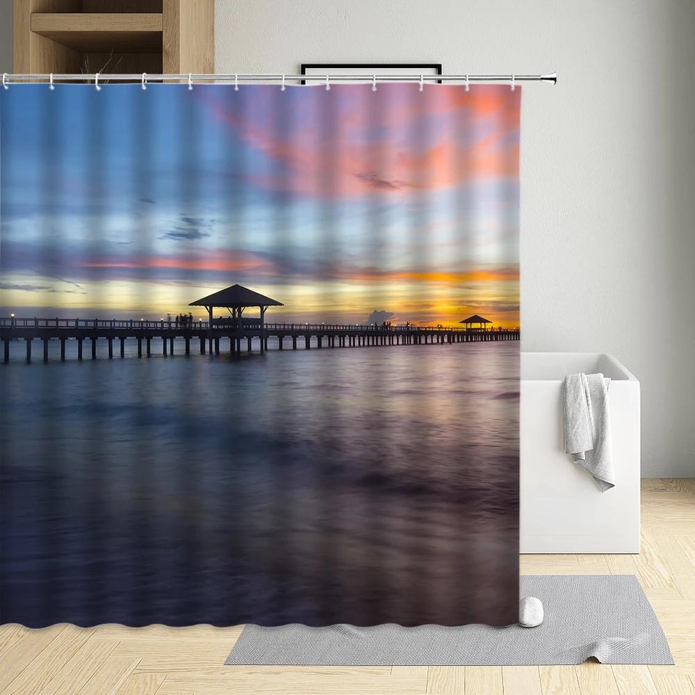Summer Beach Shower Curtain Sailing Boat Dusk Scenery Bathroom Curtains Waterproof Polyester Fabric With Hooks Bathtub Screen W60H190(CM)-1 Pcs
Summer Beach Shower Curtain Sailing Boat Dusk Scenery Bathroom Curtains Waterproof Polyester Fabric With Hooks Bathtub Screen W60H190(CM)-1 Pcs