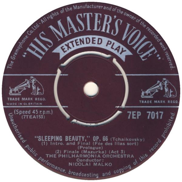 7inch Record PYOTR ILYICH TCHAIKOVSKY NICOLAI Sleeping Beauty Op.66 7EP7017 His Masters Vo UK Classical Used
7inch Record PYOTR ILYICH TCHAIKOVSKY NICOLAI Sleeping Beauty Op.66 7EP7017 His Masters Vo UK Classical Used
