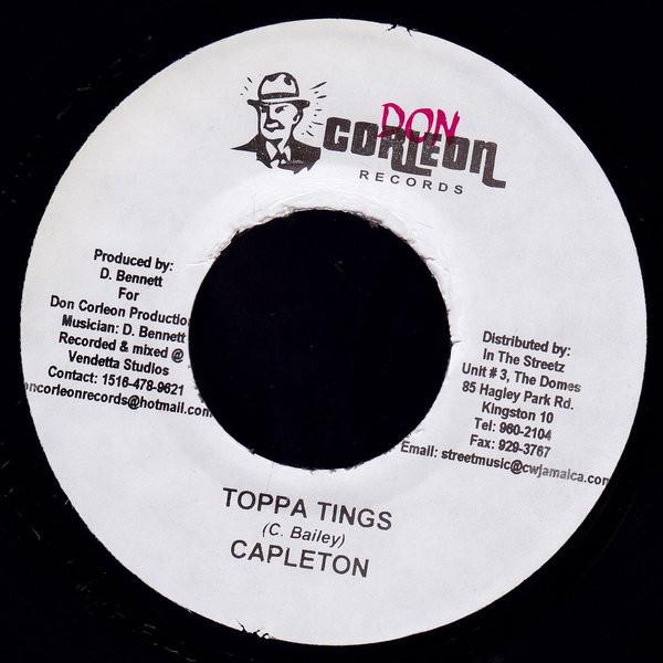 7inch Record CAPLETON - Toppa Tings none Don Corleon Rec 2006 Jamaica Reggae, Ska & Dub Used
7inch Record CAPLETON - Toppa Tings none Don Corleon Rec 2006 Jamaica Reggae, Ska & Dub Used