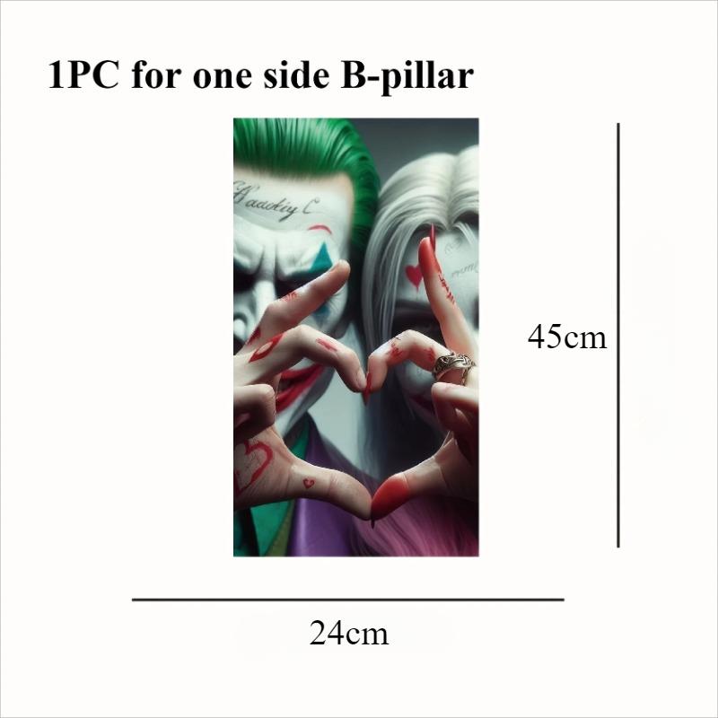 1PC Funny Clown CP Car Stickers Auto B Pillar Waterproof Center Column Decoration Cover Scratches Sunscreen Vinyl Door Decals 24x45CM
1PC Funny Clown CP Car Stickers Auto B Pillar Waterproof Center Column Decoration Cover Scratches Sunscreen Vinyl Door Decals 24x45CM