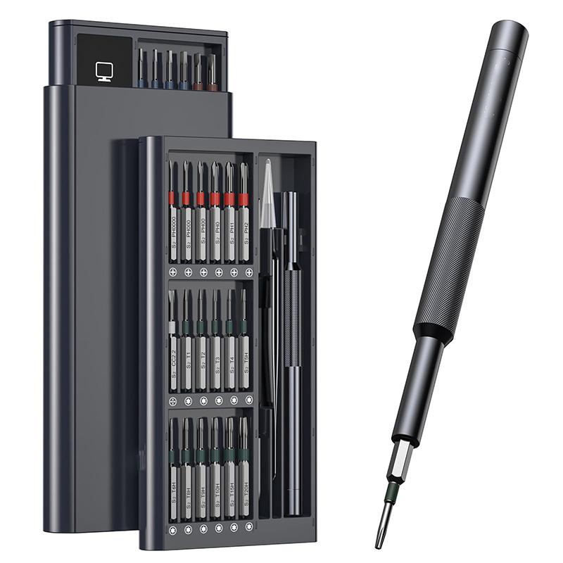 Precision Screwdriver Set, Screwdriver Kit with 36 Long S2 Bits, Magnetic Repair Tool for Glasses, Watches, PC, Computer, Camera
Precision Screwdriver Set, Screwdriver Kit with 36 Long S2 Bits, Magnetic Repair Tool for Glasses, Watches, PC, Computer, Camera