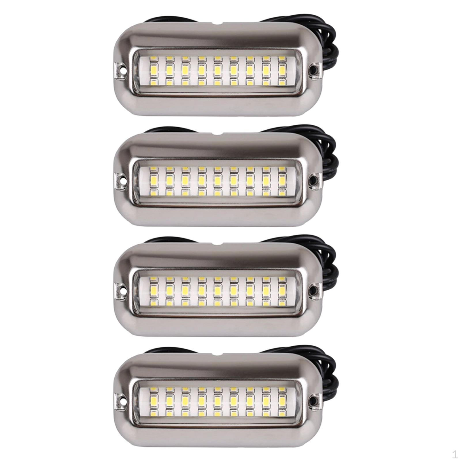 4x Boat Transom Lights Stainless Steel High Performance Underwater Light Marine for Kayak
4x Boat Transom Lights Stainless Steel High Performance Underwater Light Marine for Kayak