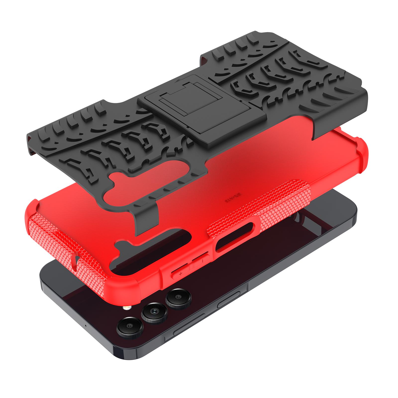 For Samsung Galaxy A15 4G/A15 5G Cell Phone Case Tyre Pattern Design Kickstand Anti-drop Cover Red
For Samsung Galaxy A15 4G/A15 5G Cell Phone Case Tyre Pattern Design Kickstand Anti-drop Cover Red