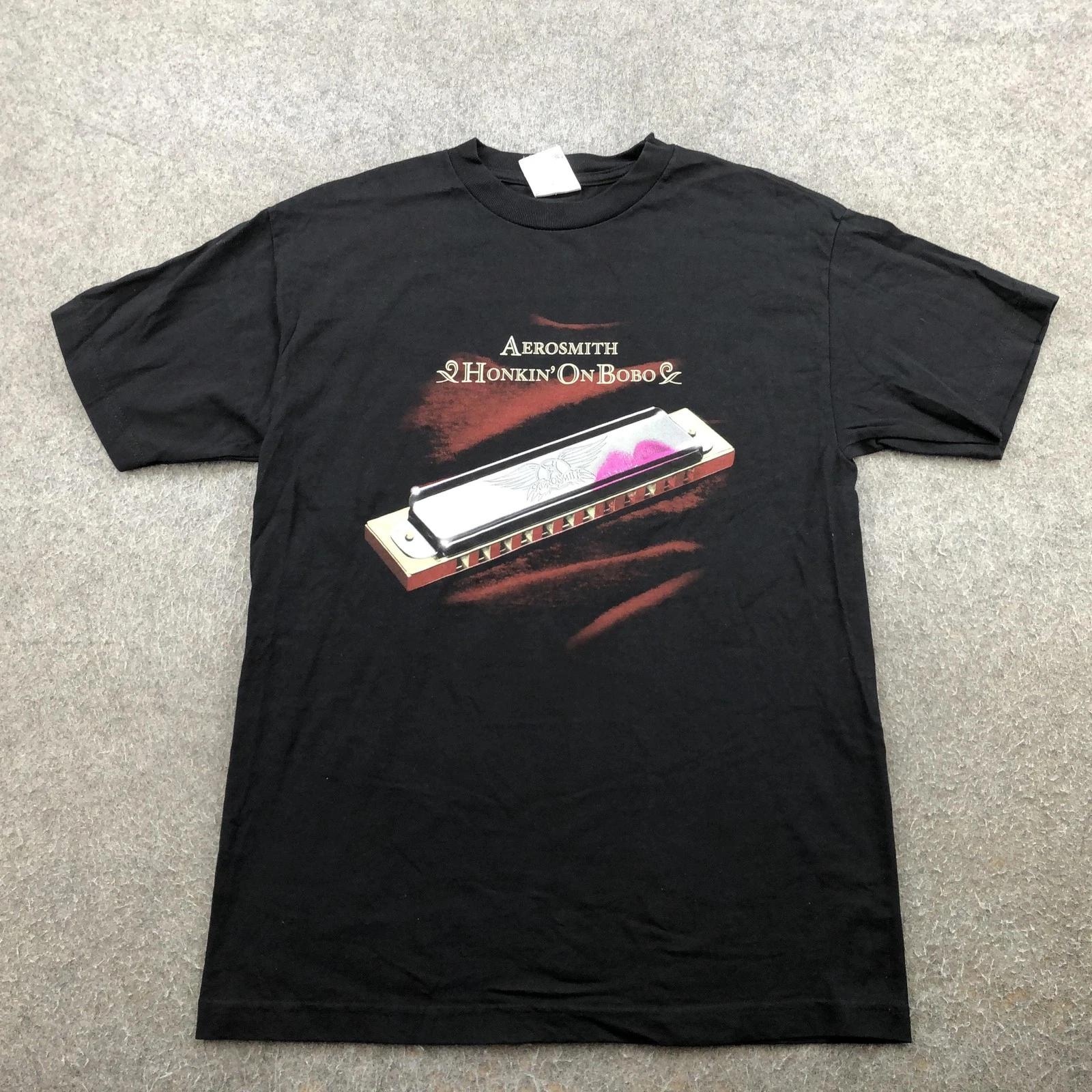 Vintage Aerosmith Shirt Mens Medium Black Honkin On Bobo Tour 2004 Graphic L
Vintage Aerosmith Shirt Mens Medium Black Honkin On Bobo Tour 2004 Graphic L