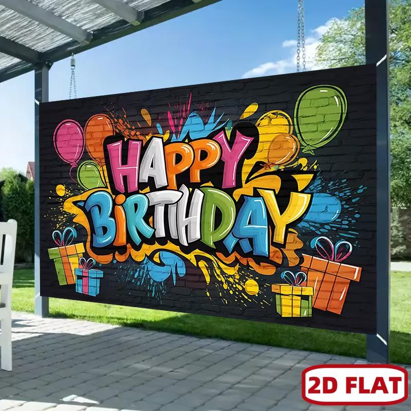 2D Colorful Paint Splatter Happy Birthday Backdrop Banner for Street Art Party Supplies 47.2x31.5inch/120*80cm
2D Colorful Paint Splatter Happy Birthday Backdrop Banner for Street Art Party Supplies 47.2x31.5inch/120*80cm