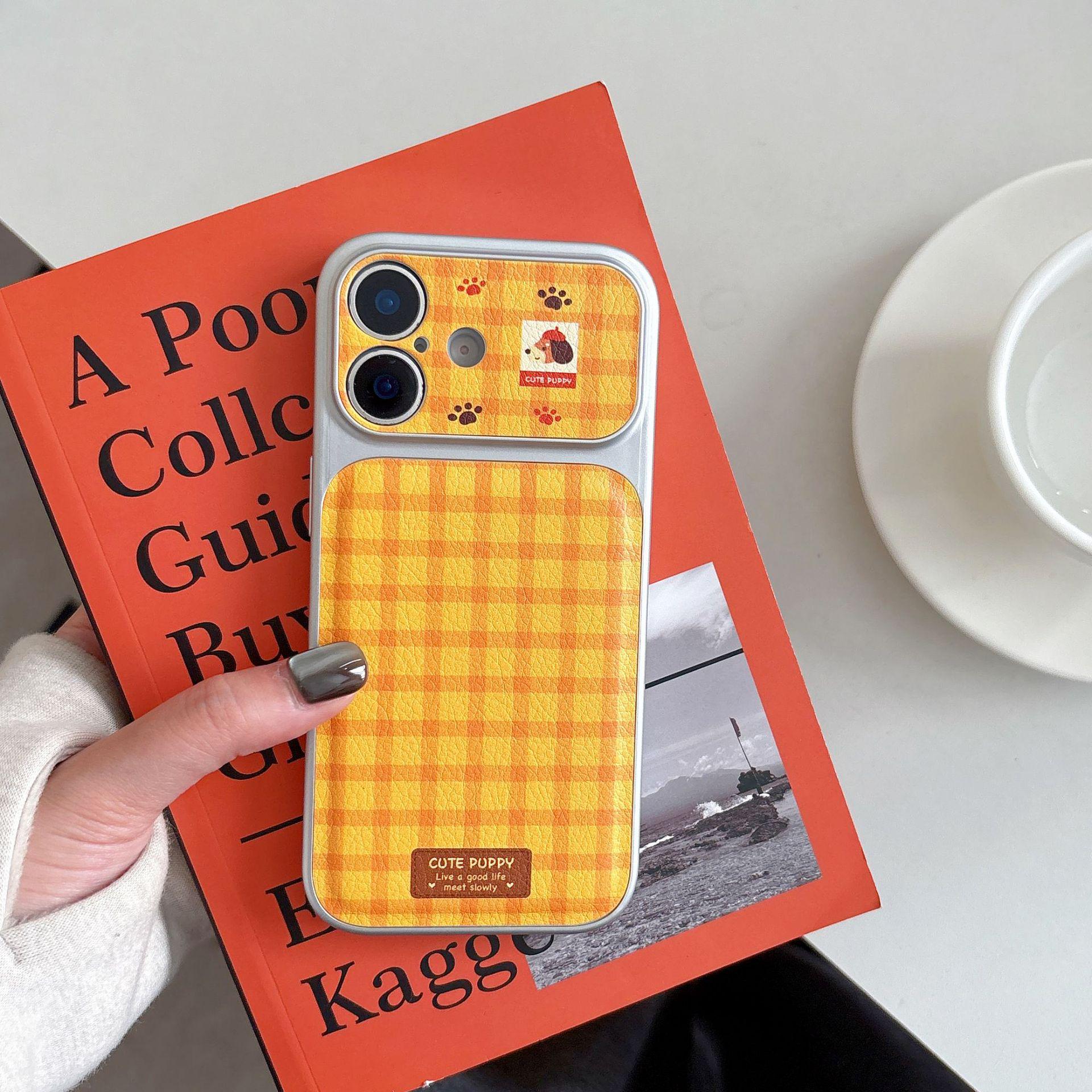 Yellow Plaid Puppy Tag iPhone Case: Suitable for iPhone 14, 15, 16, and Apple 17 Pro Max with Full Coverage and Imitation Leather Finish. iPhone 17 Pro Max
Yellow Plaid Puppy Tag iPhone Case: Suitable for iPhone 14, 15, 16, and Apple 17 Pro Max with Full Coverage and Imitation Leather Finish. iPhone 17 Pro Max