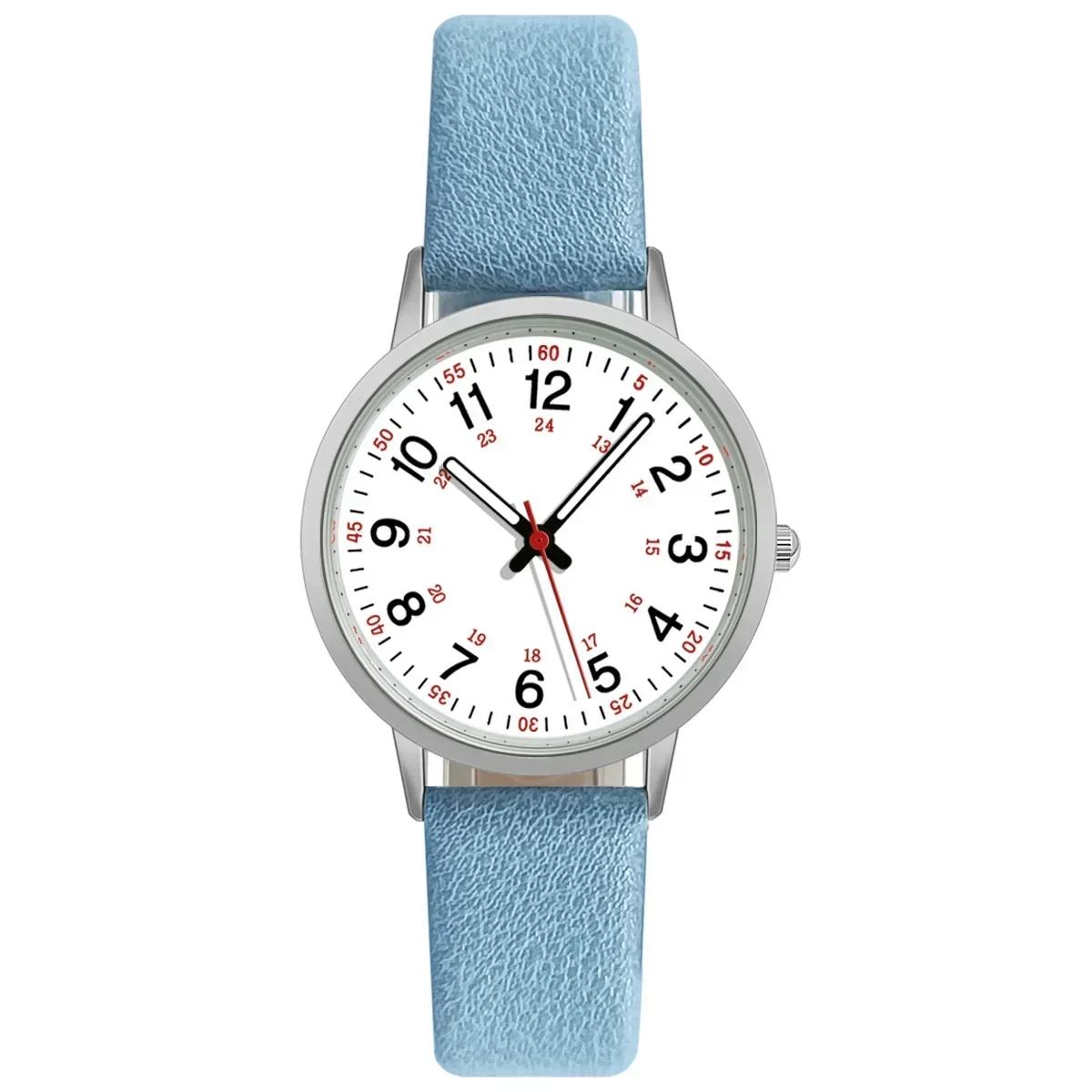 Fashion Luminous Women Watches Simple Leather Belt Quartz Wristwatch Ladies Small Dial Clock Dress Wristwatches montre femme небо синє кольору
Fashion Luminous Women Watches Simple Leather Belt Quartz Wristwatch Ladies Small Dial Clock Dress Wristwatches montre femme небо синє кольору