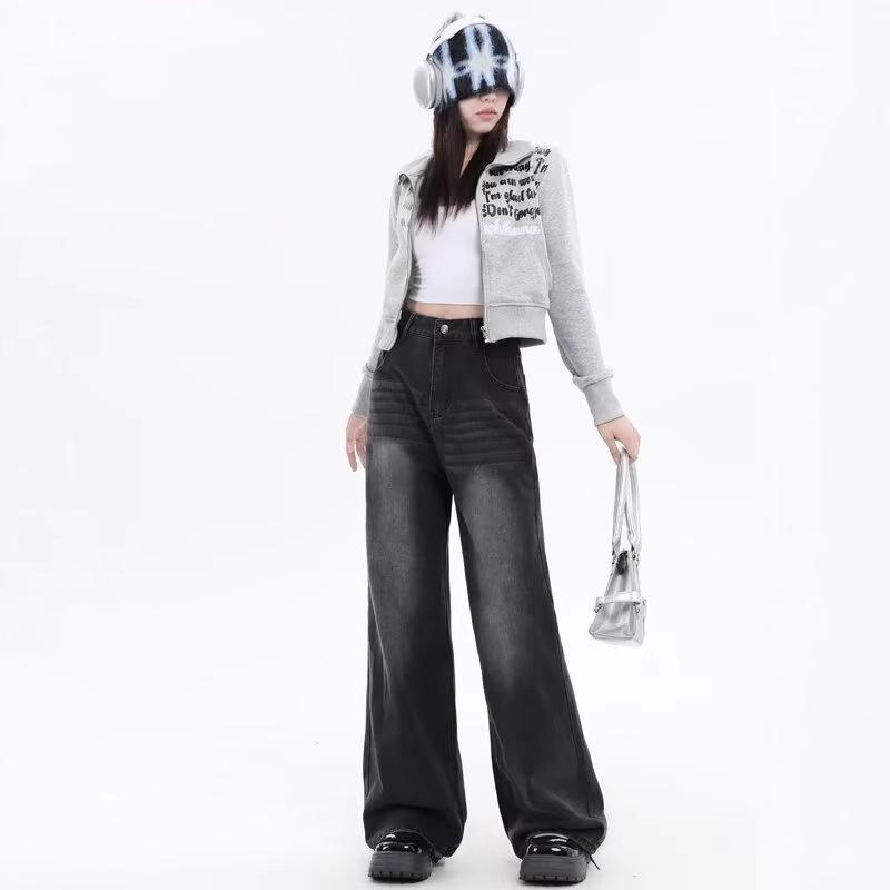 2024 A/W Women s High-Waisted Elastic Blue-Gray Jeans: Narrow-Wide Leg, Loose Straight Fit 5XL
2024 A/W Women s High-Waisted Elastic Blue-Gray Jeans: Narrow-Wide Leg, Loose Straight Fit 5XL