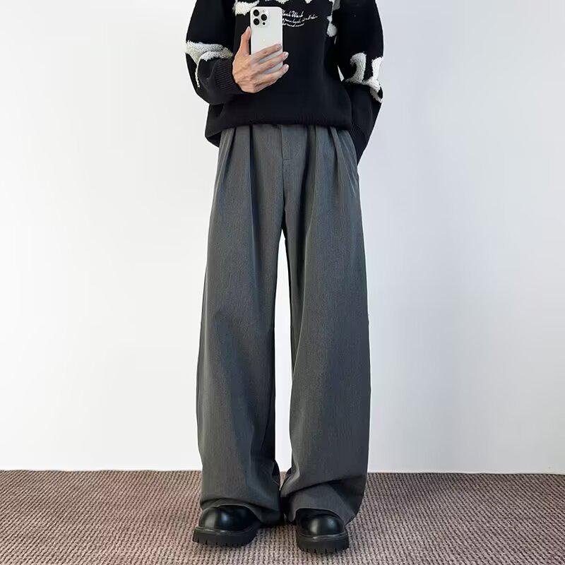 Men s Korean Style Loose Wide-Leg Suit Pants - Spring/Autumn Trendy Casual Commuter Trousers 3XL сірий колір
Men s Korean Style Loose Wide-Leg Suit Pants - Spring/Autumn Trendy Casual Commuter Trousers 3XL сірий колір