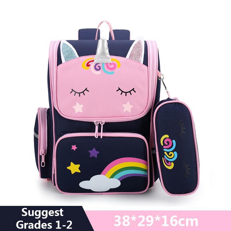 Мультфільм єдиноріг студент діти шкільні сумки дівчаток милі діти рюкзак легкий водонепроникний шкільний рюкзак з пеналом
Мультфільм єдиноріг студент діти шкільні сумки дівчаток милі діти рюкзак легкий водонепроникний шкільний рюкзак з пеналом