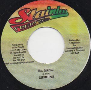 7inch Record ELEPHANT MAN - Real Gangstaz NONE Stainless Recor Jamaica Reggae, Ska & Dub Used
7inch Record ELEPHANT MAN - Real Gangstaz NONE Stainless Recor Jamaica Reggae, Ska & Dub Used