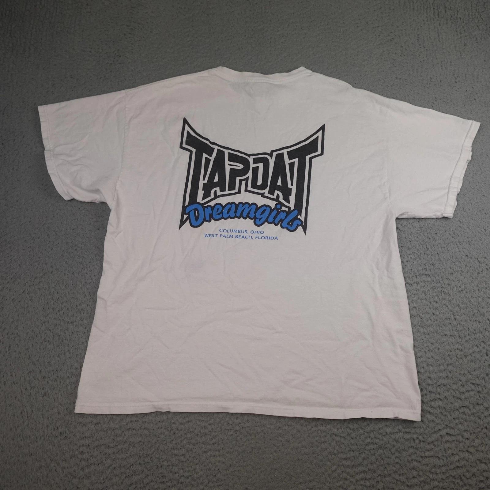 Vintage TapDat Dreamgirls Shirt Mens XL White Nightclub Promo Graphic Y2K M
Vintage TapDat Dreamgirls Shirt Mens XL White Nightclub Promo Graphic Y2K M