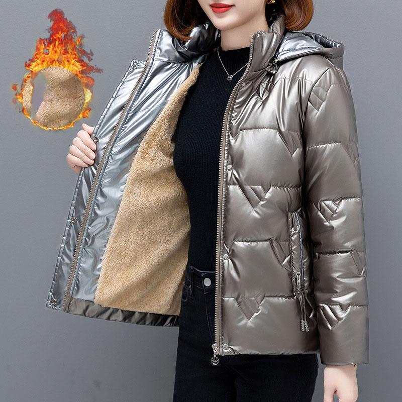 Зимняя куртка-парка, женская глянцевая пуховая хлопковая куртка, парка с капюшоном, теплая женская куртка с хлопковой подкладкой, повседневная верхняя одежда M серебряный серый
Зимняя куртка-парка, женская глянцевая пуховая хлопковая куртка, парка с капюшоном, теплая женская куртка с хлопковой подкладкой, повседневная верхняя одежда M серебряный серый