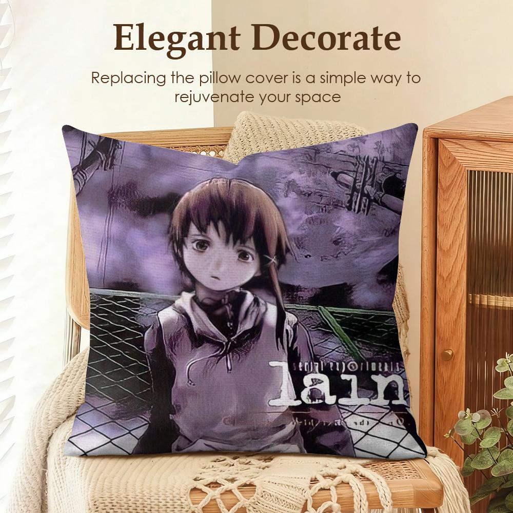 SSerial Experiments LLain Cushion Cover Natural Linen Organic Fabric DoubleSided Printing Sofa Home Decor Gift Pillow Case 30x30cm
SSerial Experiments LLain Cushion Cover Natural Linen Organic Fabric DoubleSided Printing Sofa Home Decor Gift Pillow Case 30x30cm
