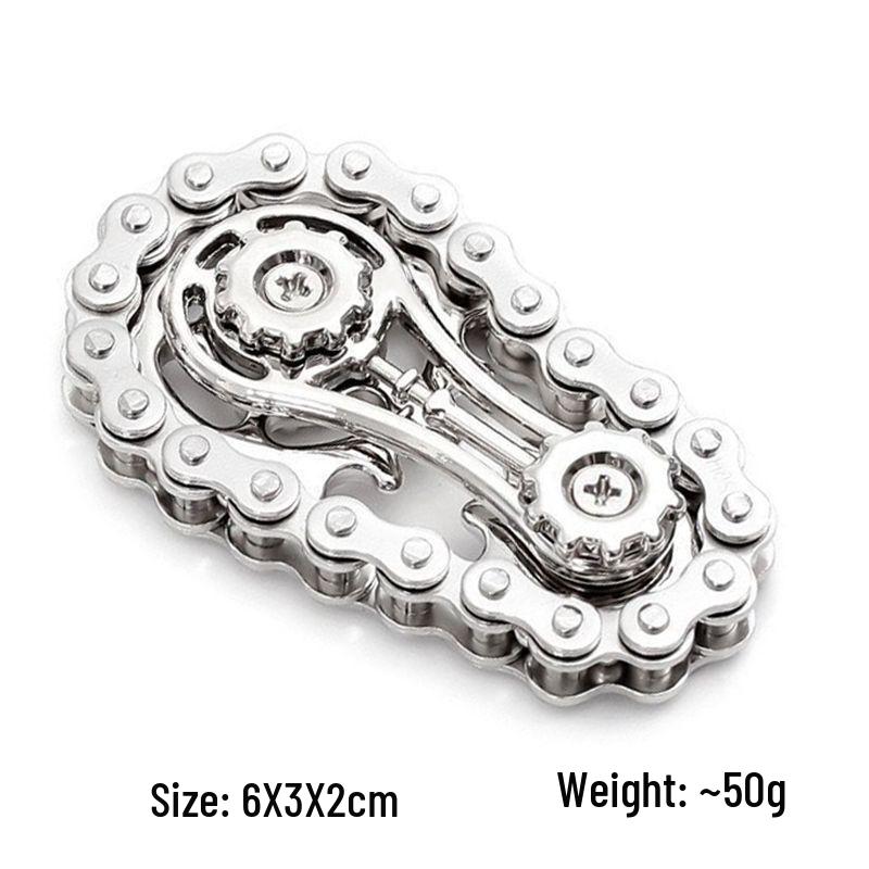 Metal Decompression Finger Gyroscope - Innovative Black Technology Gear Chain срібний
Metal Decompression Finger Gyroscope - Innovative Black Technology Gear Chain срібний