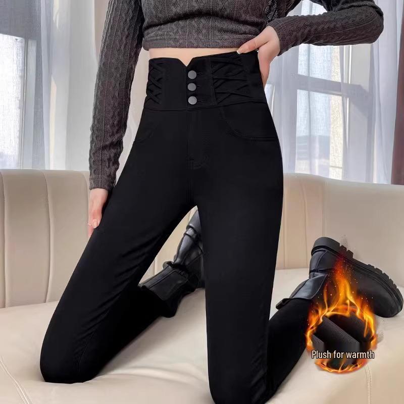 2024 Новый Стиль Черные Леггинсы с Высокой Посадкой и Утягивающим Эффектом для Женщин – Эластичные Брюки-Карандаш на Осень/Зиму S (suitable for 80-95 jin)
2024 Новый Стиль Черные Леггинсы с Высокой Посадкой и Утягивающим Эффектом для Женщин – Эластичные Брюки-Карандаш на Осень/Зиму S (suitable for 80-95 jin)