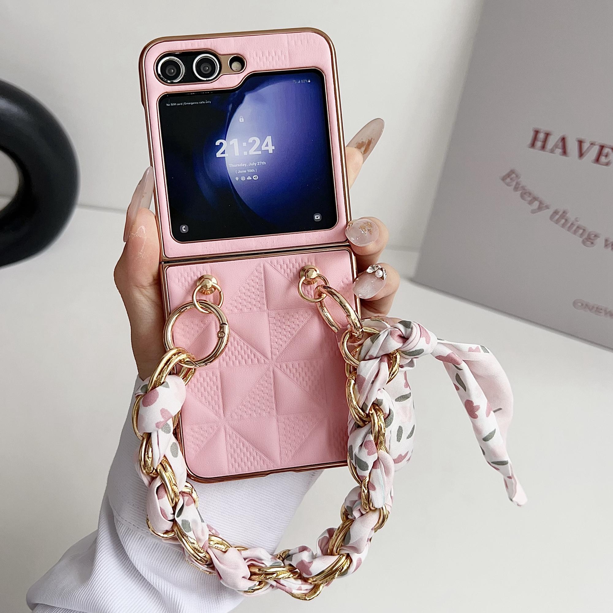 For Samsung Galaxy Z Flip6 5G/Z Flip5 5G Case Grid Texture Leather+PC Bracelet Phone Cover Sapphire
For Samsung Galaxy Z Flip6 5G/Z Flip5 5G Case Grid Texture Leather+PC Bracelet Phone Cover Sapphire