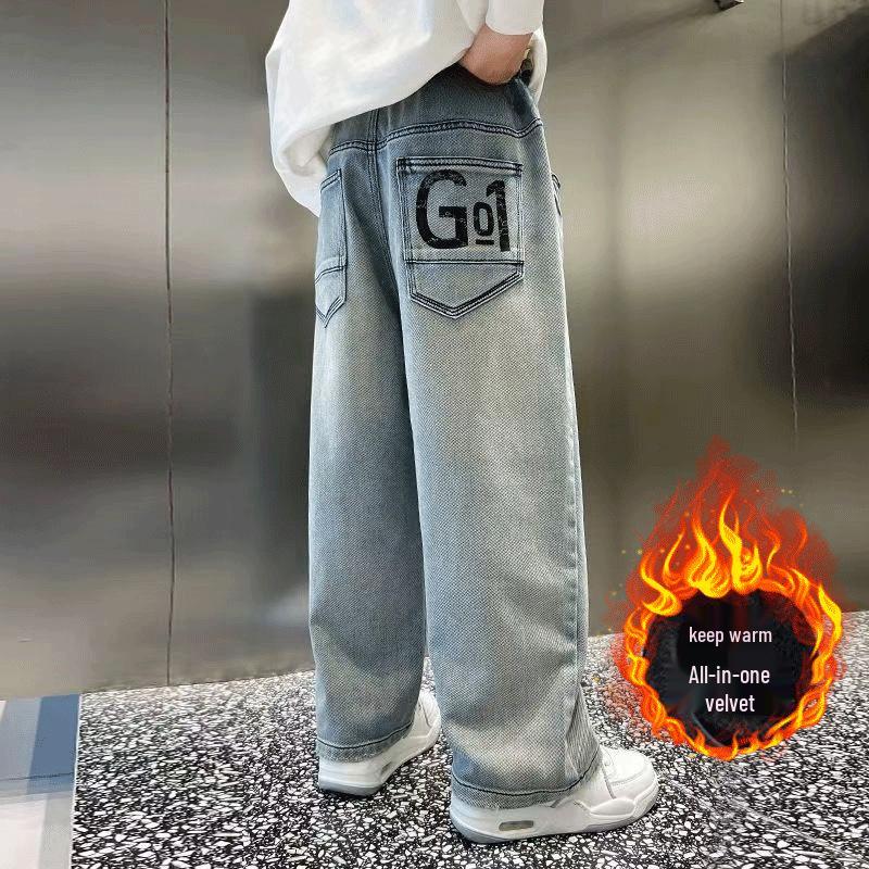 Children s Fleece-Lined Jeans for Boys - Winter Style, Thickened for Middle and Older Boys 150cm
Children s Fleece-Lined Jeans for Boys - Winter Style, Thickened for Middle and Older Boys 150cm