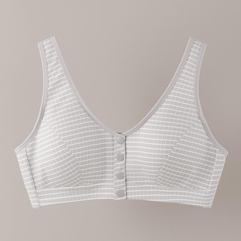 Cotton Mom Bra for Women, Wireless Thin Front Closure Plus Size Elderly Women Cotton Underwear Bra 100 світло-сірий колір
Cotton Mom Bra for Women, Wireless Thin Front Closure Plus Size Elderly Women Cotton Underwear Bra 100 світло-сірий колір