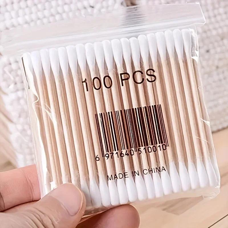 100/1000 Count Bamboo Sticks Cotton Swabs For Ears-Cotton Swabs-Double Round Thick Cotton Buds For Makeup Cleaning Tool
100/1000 Count Bamboo Sticks Cotton Swabs For Ears-Cotton Swabs-Double Round Thick Cotton Buds For Makeup Cleaning Tool