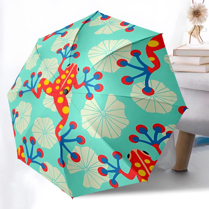 1pc Automatic Windproof Umbrella with Frog Floral Pattern - 8-Rib Portable Folding Design, Compact Travel Umbrella for Outdoor Iron&8K
1pc Automatic Windproof Umbrella with Frog Floral Pattern - 8-Rib Portable Folding Design, Compact Travel Umbrella for Outdoor Iron&8K